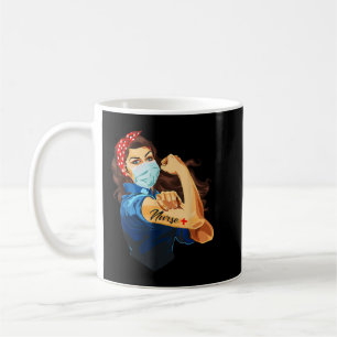 Rosie the Riveter - Woman Nurse T-shirt T-Shirt Kaffemugg