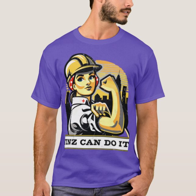 Rosie the Steel Worker T Shirt (Framsida)