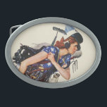 Rosie till räddingen<br><div class="desc">Konstnär: Norman Rockwell | draperade den patriotiska kvinnan i symboler av åtskilliga jobb</div>