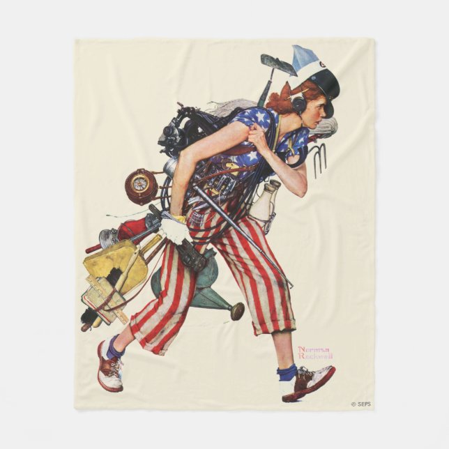 Rosie till Räddingen Fleecefilt (Framsidan)