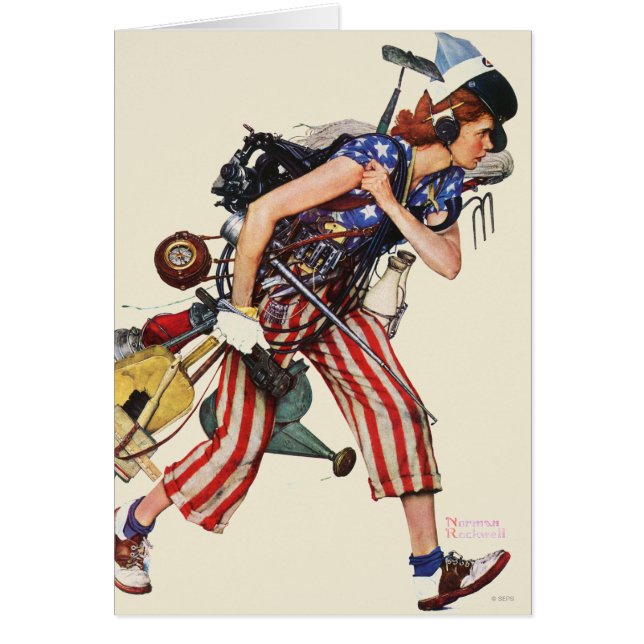 Rosie till räddingen hälsningskort (Framsidan)