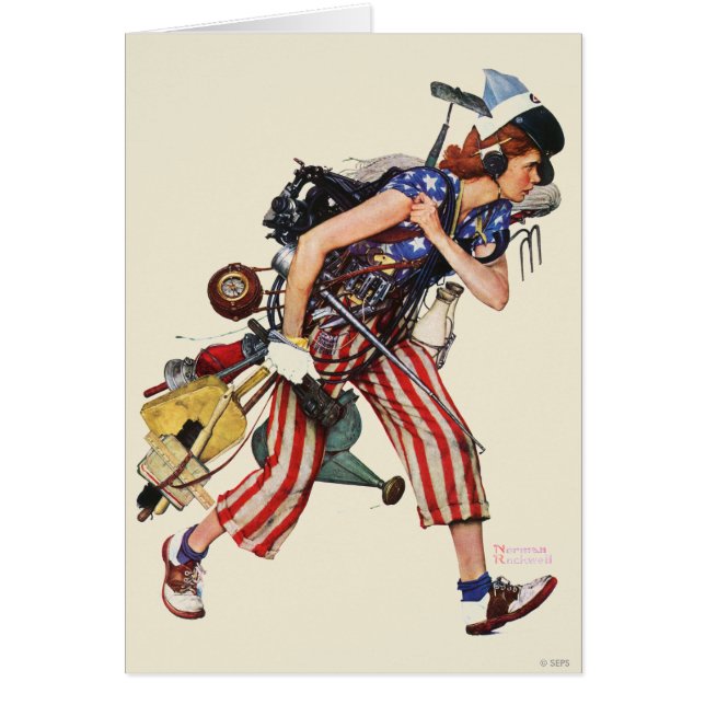 Rosie till räddingen hälsningskort (Framsidan)