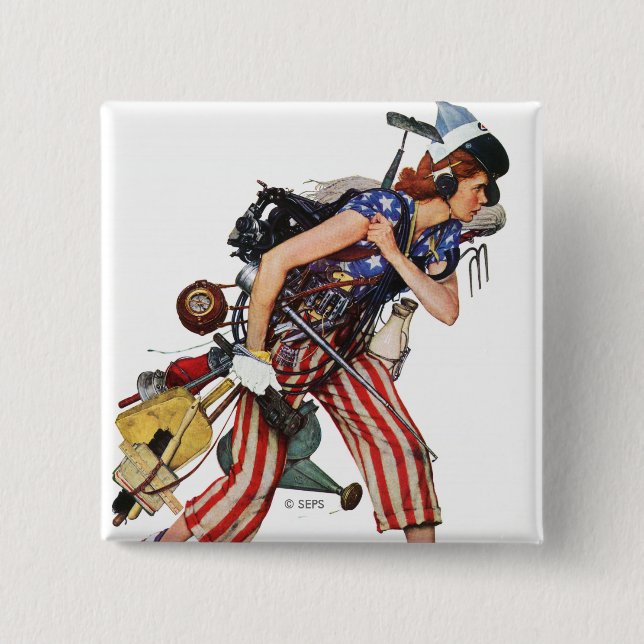 Rosie till Räddingen Knapp (Framsida)