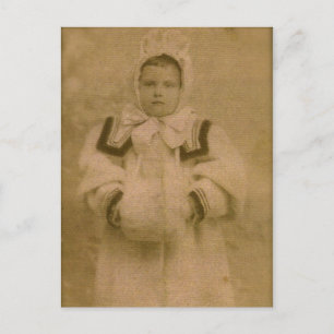 Rosie ZARFOS, redot för snö, circa 1895 Vykort