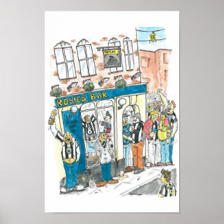 rosies pub poster