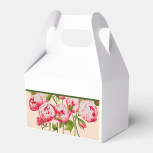 Rosig Överflöd på en Gavel Favor Box Presentaskar
