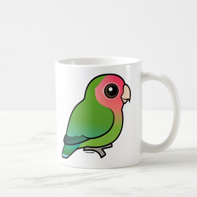 Rosig-vänd mot Lovebird Kaffemugg (Höger)