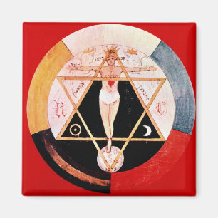 Rosikör symbol för den hermetiska beställningen magnet