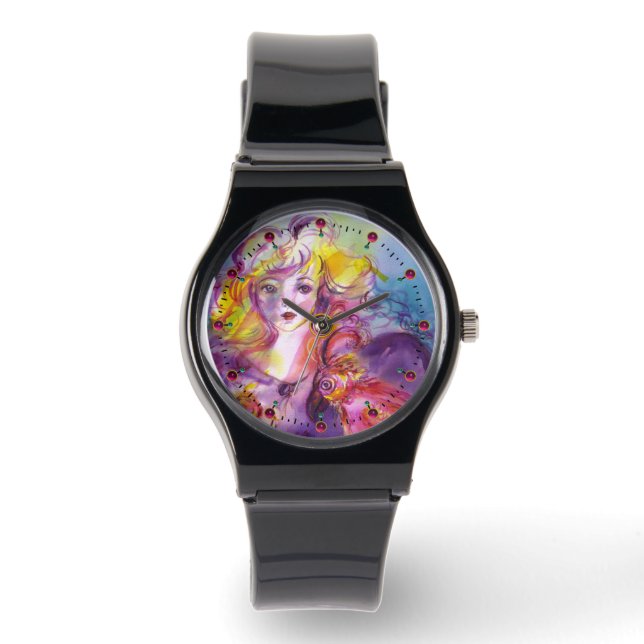 ROSINA /Young Girl with Ro and Parrot Armbandsur (Framsida)