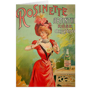 Rosinette Absinthe 1823 Hälsningskort