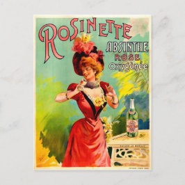 Rosinette Absinthe Ro Oxygénée Vintage Fine Art Vykort