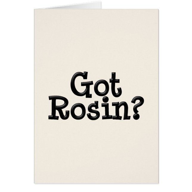 RosinGotHat Hälsningskort (Framsidan)