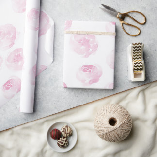 Rosins wrappingpapper - handmålade blommor presentpapper