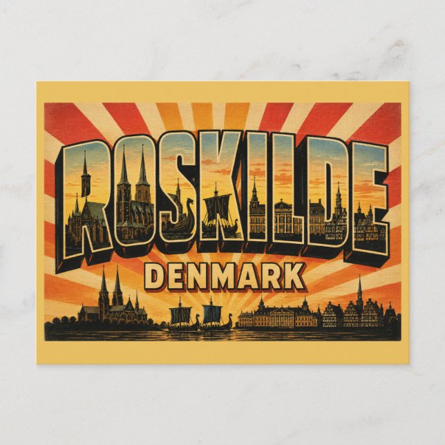 Roskilde Danmark Domkyrka Vykort (Framsida)
