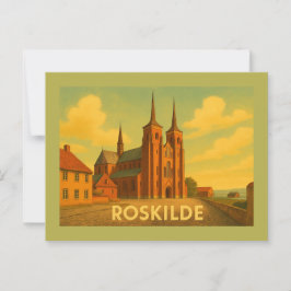 Roskilde Danmark Katedral Vykort