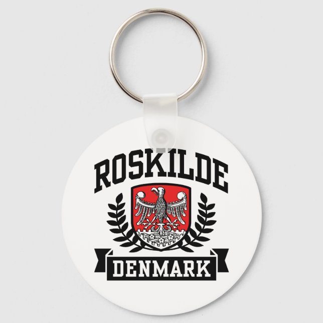 Roskilde Danmark Nyckelring (Framsida)