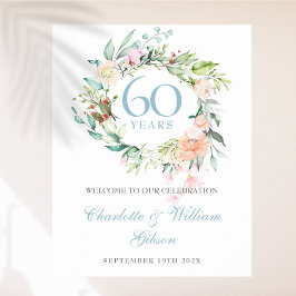 Roskrans 60-årsjubileum Välkomstskylt Poster