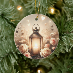 Roslantern Glöd Bouquet Julgransprydnad Keramik
