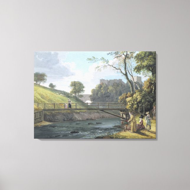 Roslin Castle, Midlothian (w/c och gouache på papp Canvastryck (Framsida)