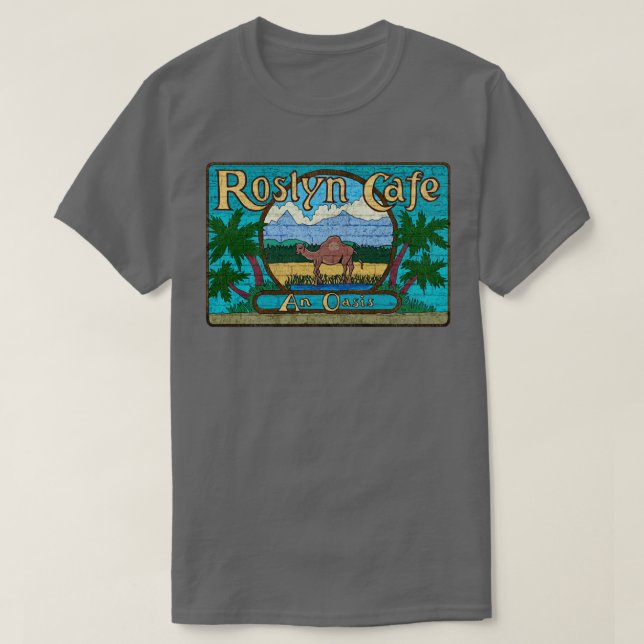 Roslyn Cafe Northern Exposure Worn TShirt T Shirt (Design framsida)