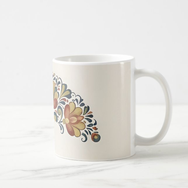 rosmaling-mugg kaffemugg (Höger)