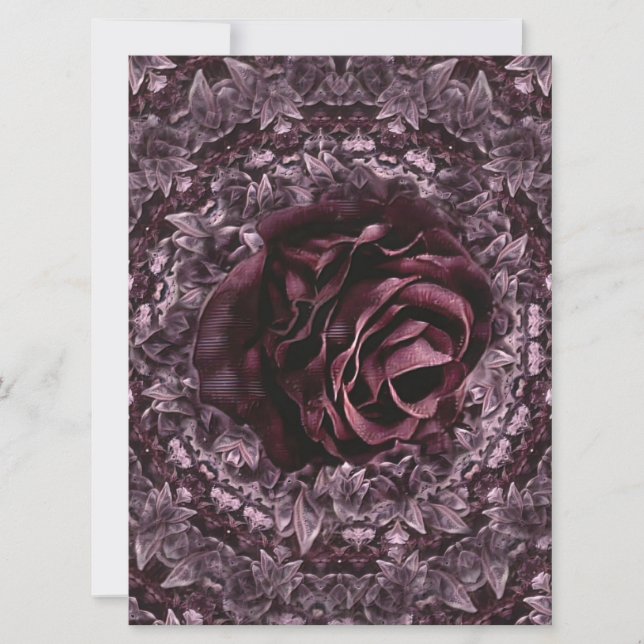 Rosmandala  inbjudningar (Framsida)