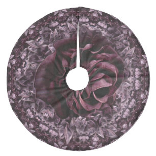 Rosmandala julgransmatta fleece