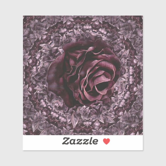 Rosmandala  klistermärken (Ark)