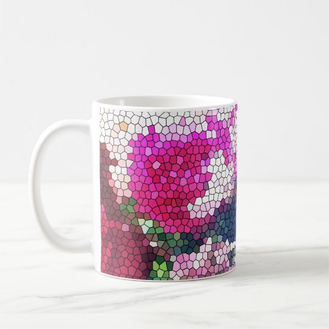 Rosmosaikmugg Kaffemugg (Vänster)