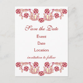 Rosmotiv Meddelande Vykort