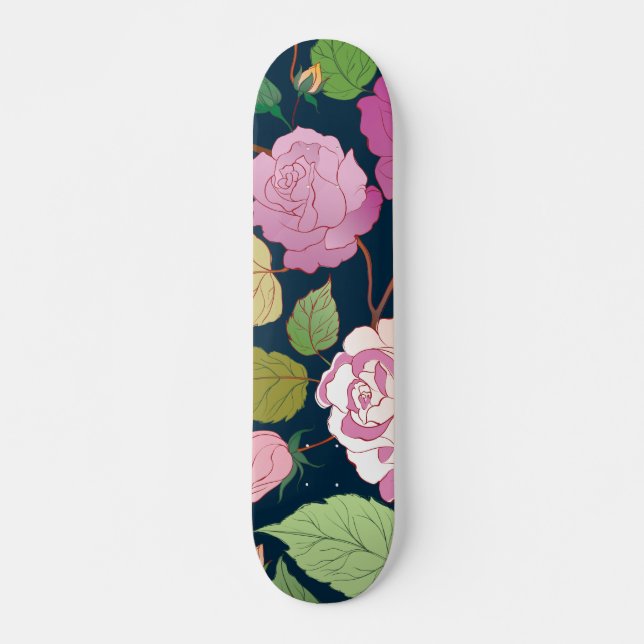 Rosor 16 mini skateboard bräda 18,5 cm (Framsida)