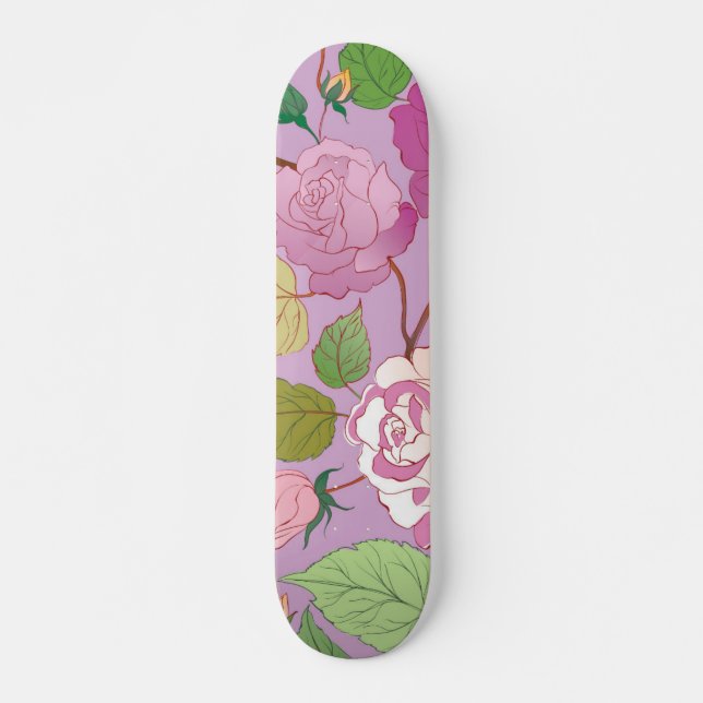 Rosor 18 mini skateboard bräda 18,5 cm (Framsida)
