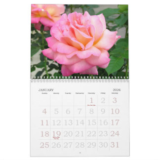 Rosor 2018 Anpassad kalender