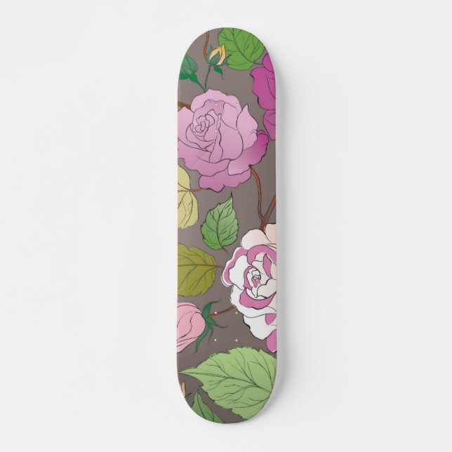 Rosor 20 mini skateboard bräda 18,5 cm (Framsida)