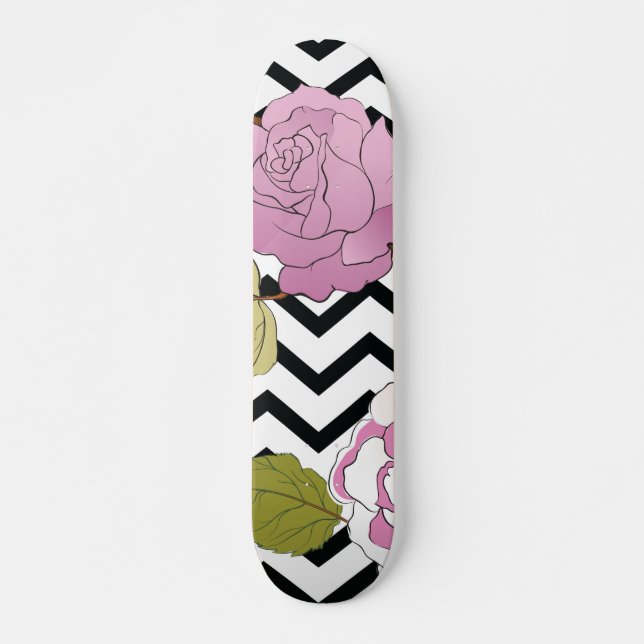 Rosor 27 mini skateboard bräda 18,5 cm (Framsida)