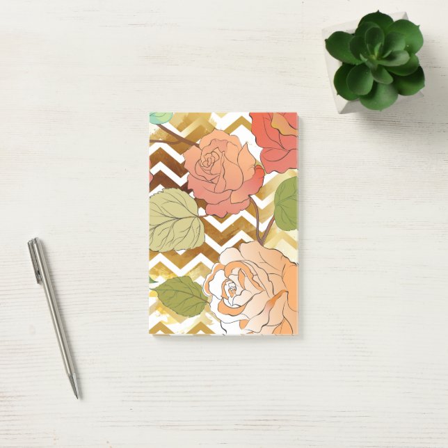 Rosor 28 post-it block (Kontor)