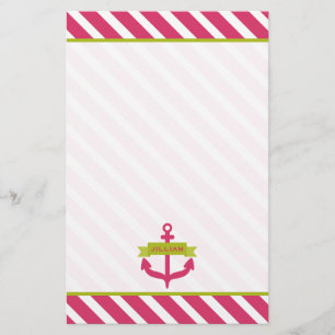 Rosor ankrar & randpersonligbrevpapper brevpapper