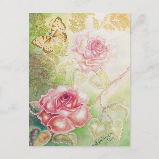 Rosor av Elysium Art Cards Vykort (Framsida)