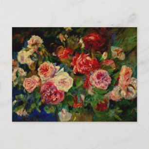 Rosor, berömd Renoir-målning, Vykort