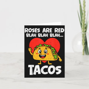 Rosor Blah Tacos Roliga Alla Hjärtans Dag Mat älsk Kort