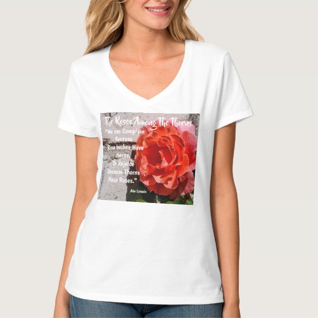 Rosor Bland Taggar Kvinnor T Shirt (Framsida)
