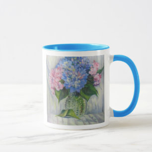 "Rosor, blått & exponeringsglas ", Mugg