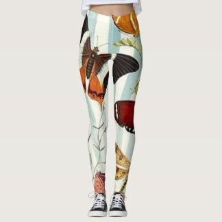 Rosor blommande grön röda Leggings livdamstil