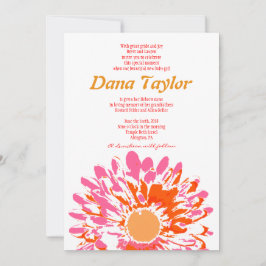 Rosor blommar den judiska babyen som namnger inbjudningar