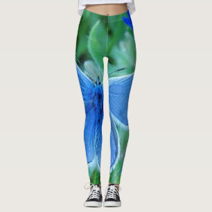 Rosor blommig grön röd modern chic stil Leggings