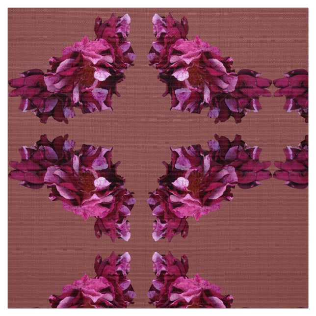 Rosor Blommor Anpassad Polyester Väv Tyger (Provkarta)