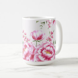Rosor Blommor Modern Design Kaffemugg
