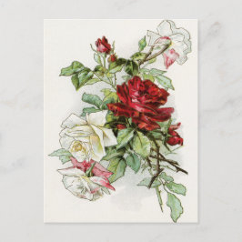 Rosor blommor vintage ro, sektoriansk vykort