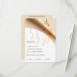 Rosor Boho Blush Vattenfärg Budget OSA Kort