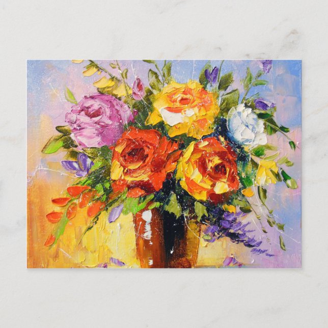 Rosor Bouquet Vykort (Framsida)
